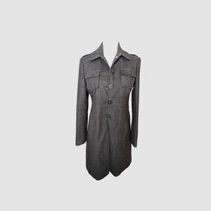 Kenneth Cole Reaction PeaCoat Size 6p- Gray coat.